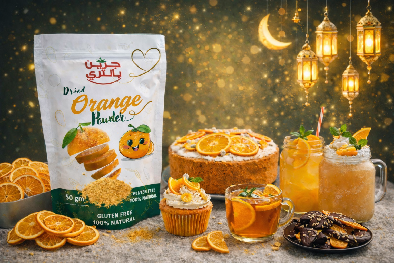 برتقال مجفف شرائح